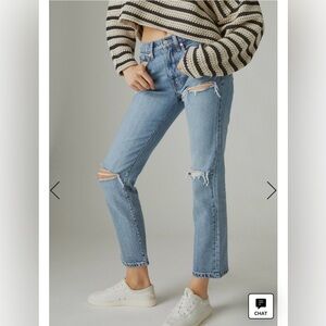 Lucky Brand Zoe High Rise Straight